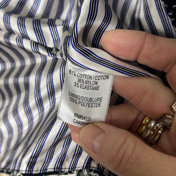 Robert Rodriguez Black and Cream Floral Stamp Tux Inspired Blazer Size 4 - Picture 8 of 12